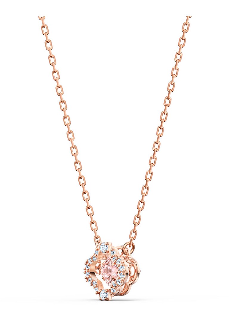 Set Swarovski Sparkling DC composto da collana e orecchini a lobo impreziositi da cristalli