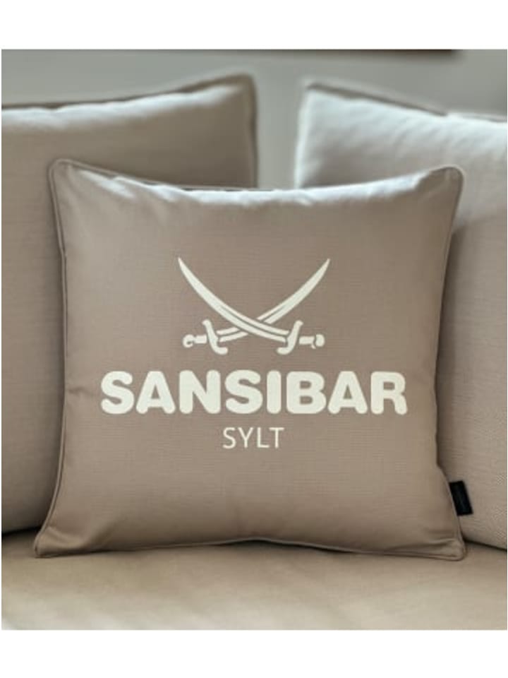 Sansibar Kissenhülle Classic in Simply Taupe/Offwhite, 45x45 cm günstig kaufen 45x45 cm