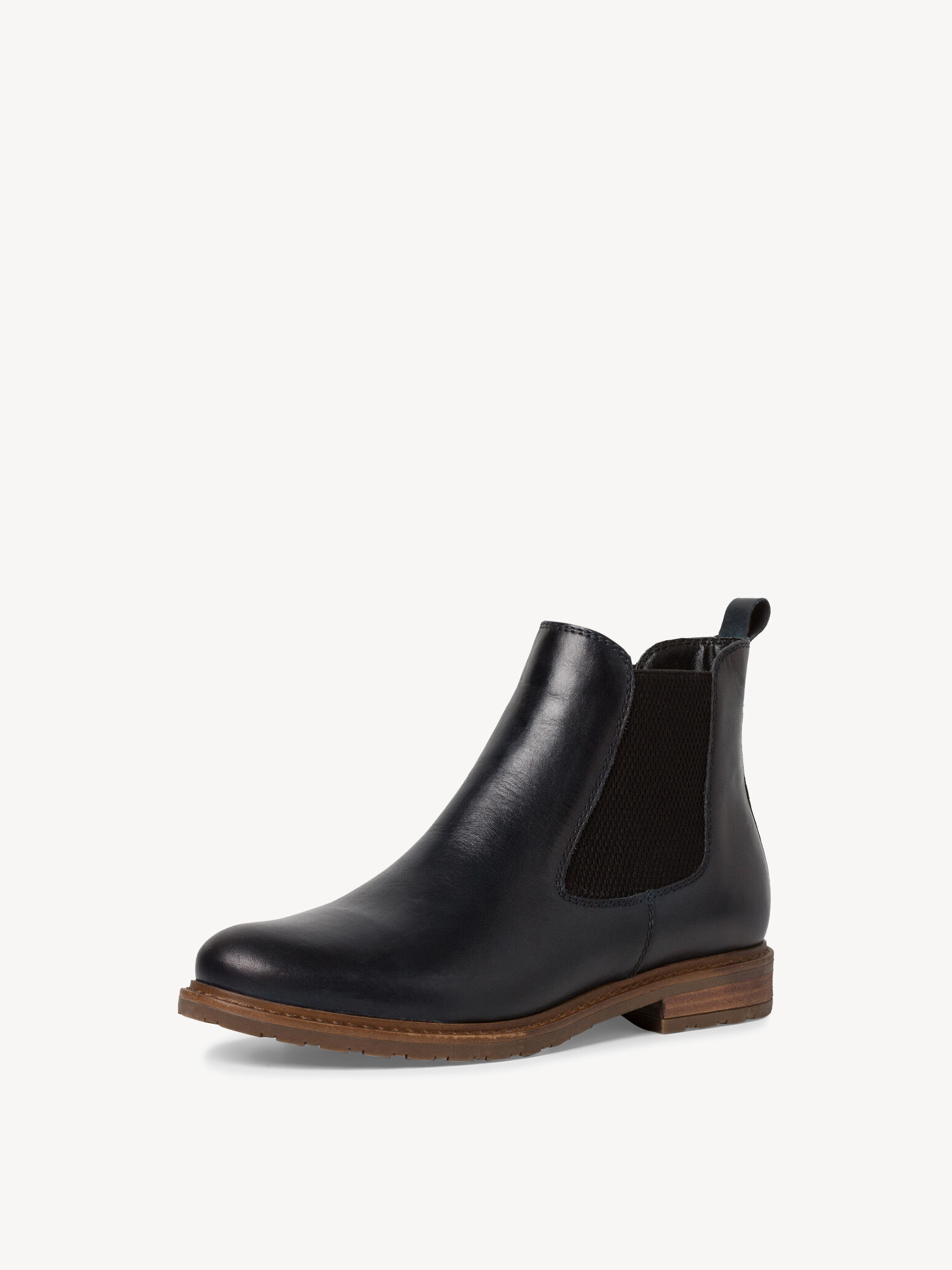 Bottine Chelsea en cuir - bleu