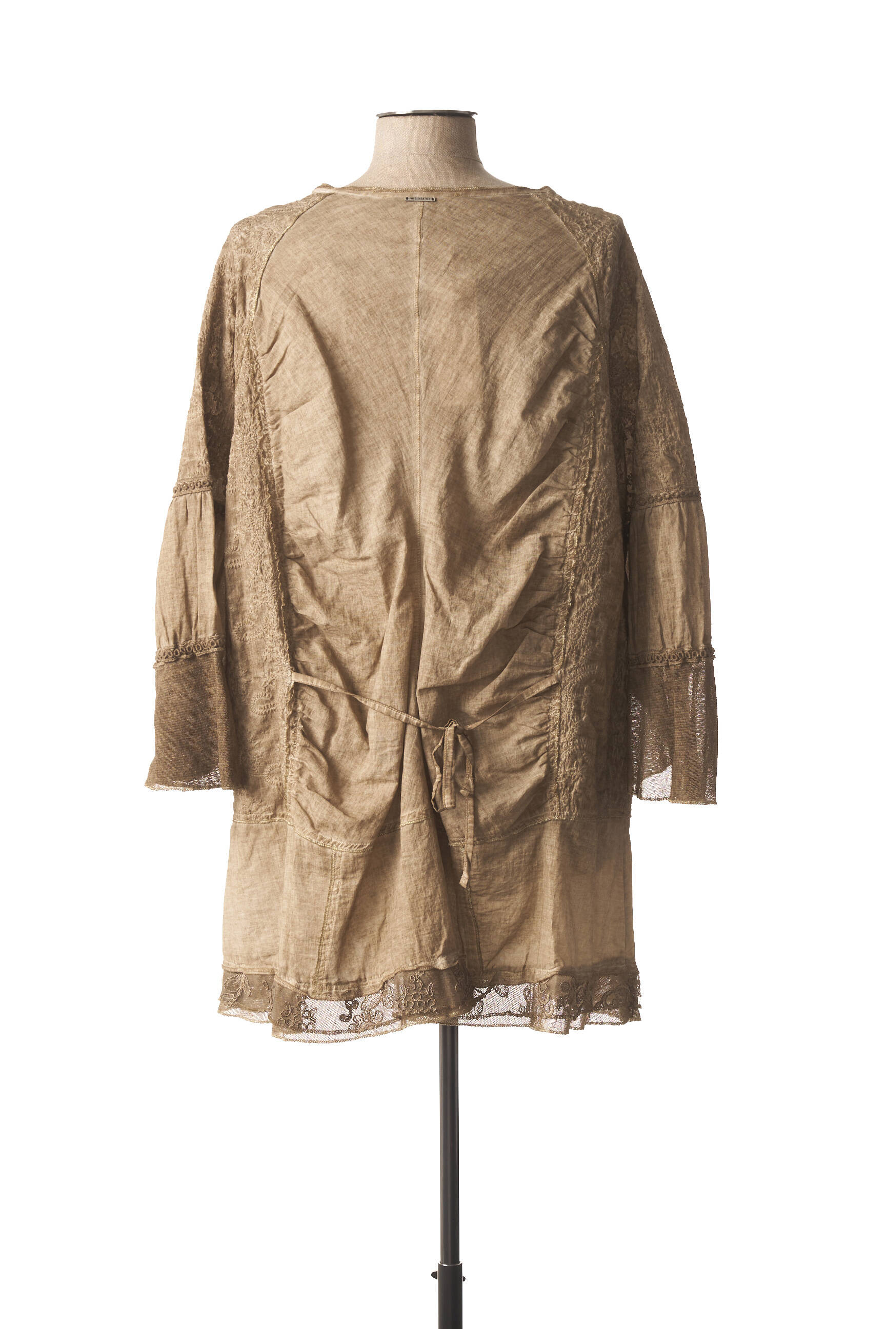 Fred Sabatier Tuniquemanchelongue Femme couleur beige