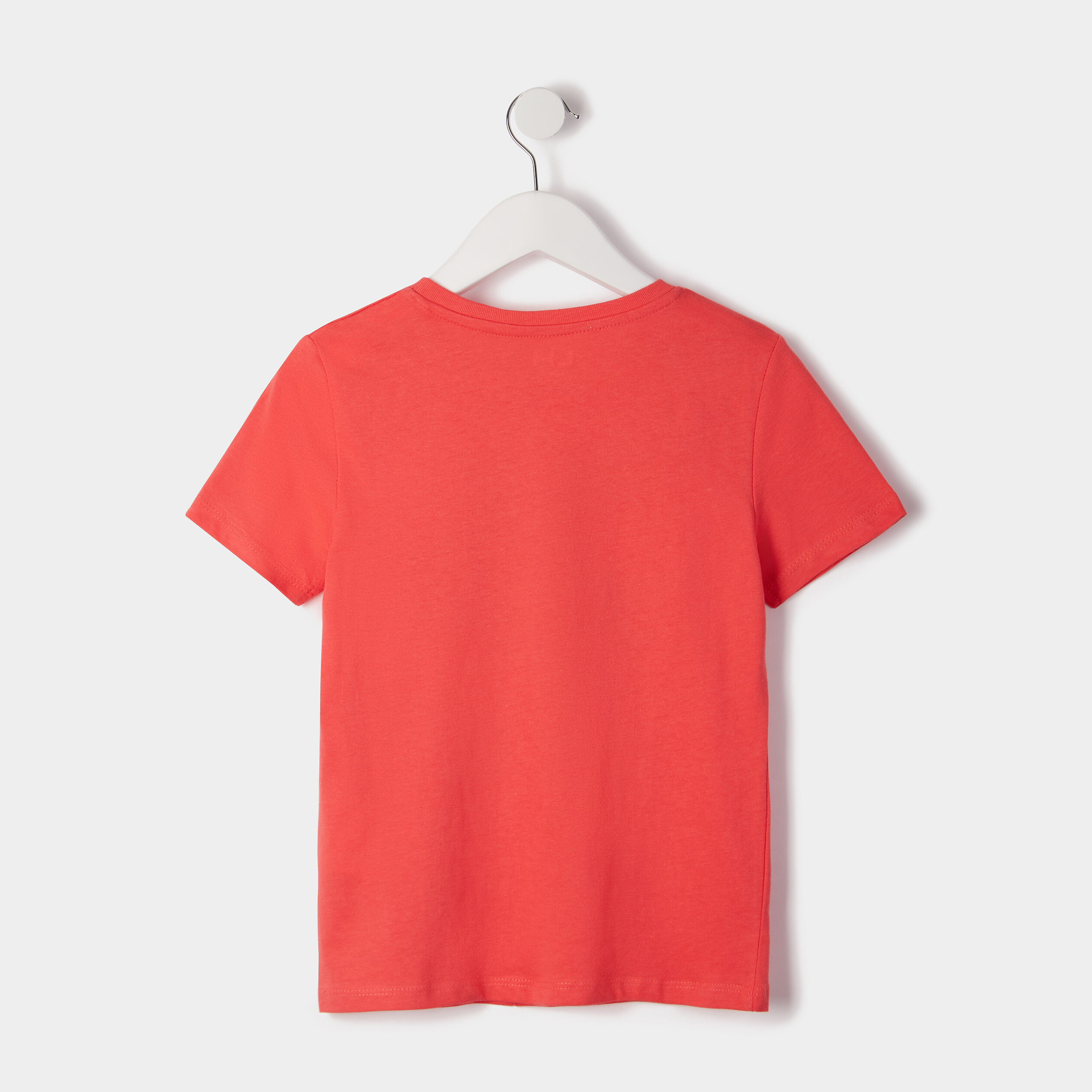 T-shirt à manches courtes rouge corail garçon | La Halle