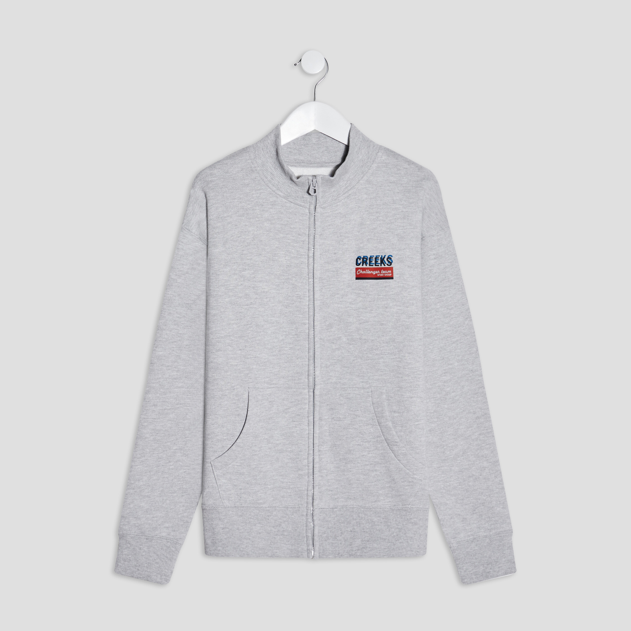 Gillet zippé Creeks gris homme | La Halle