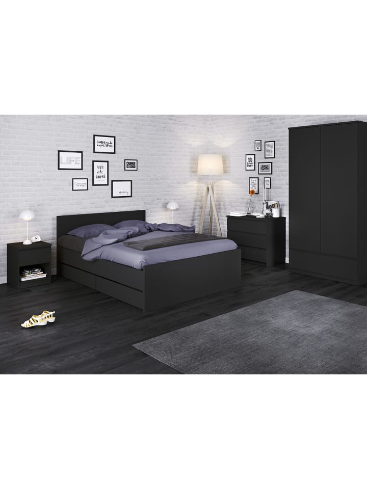 ebuy24 Bett Nada Schwarz 94 x 67 cm günstig kaufen onesize