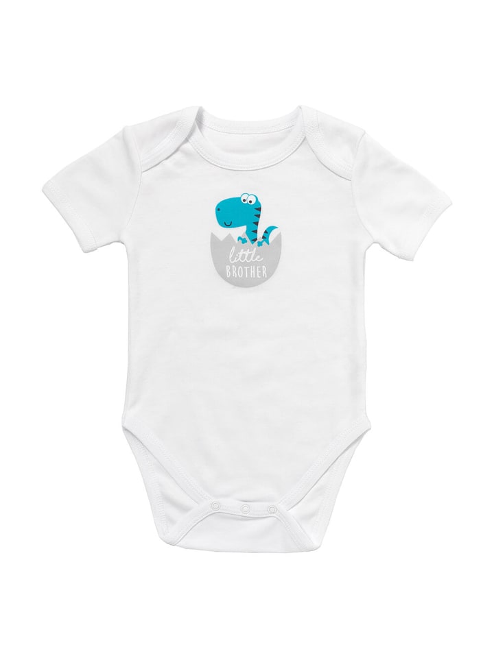 Schlummersack Bio Baby-Body Slogan kurzarm in Silber günstig kaufen