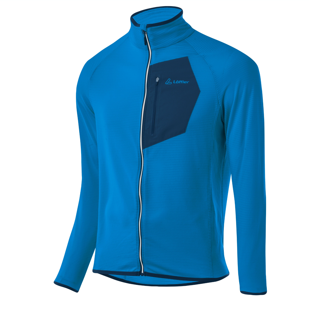 Löffler Mid TechFleece blaue Herren Jacke