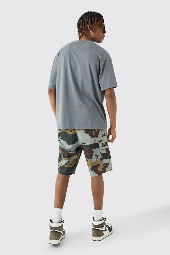 Tall Camouflage Twill Cargo-Shorts