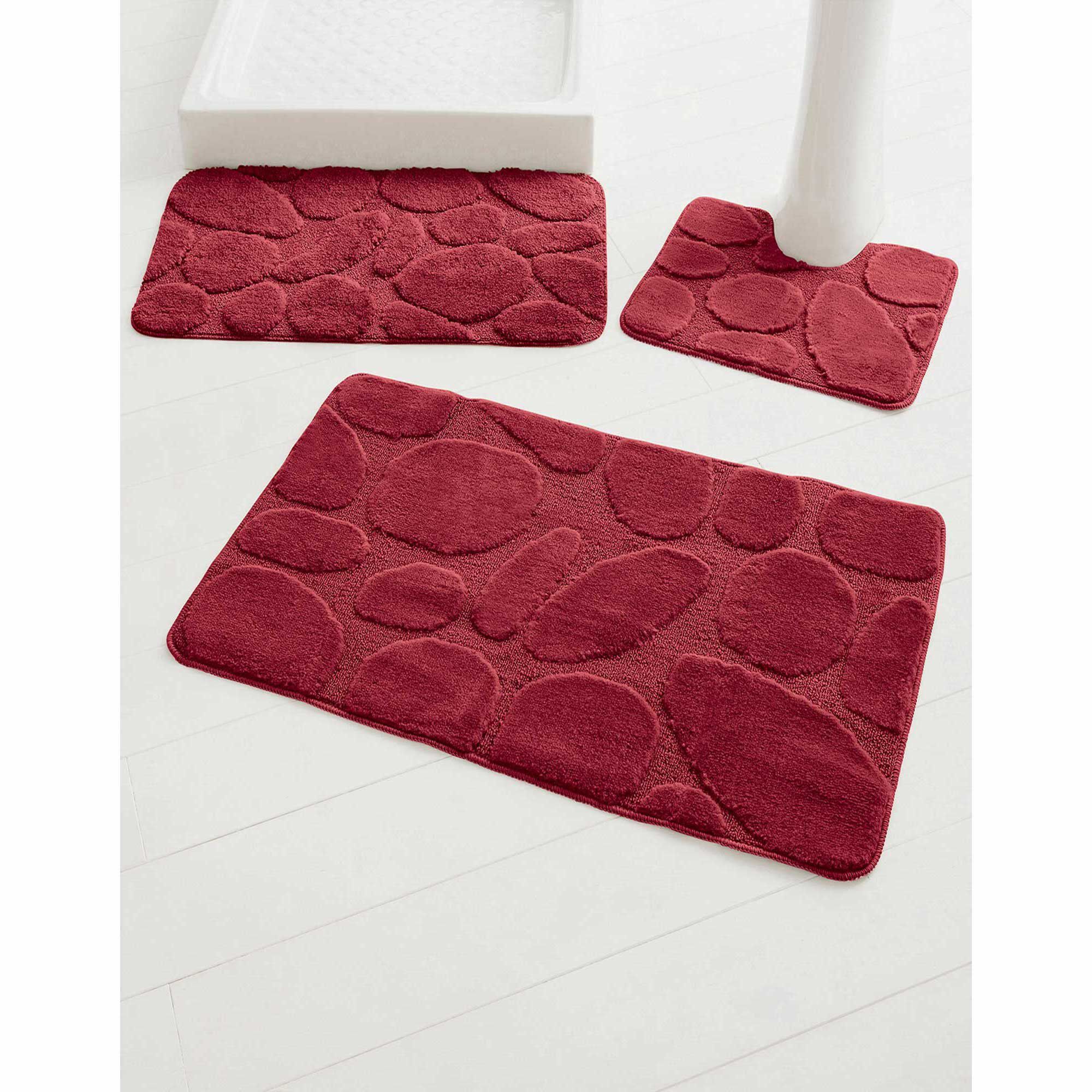 Tapis de bain motif galets