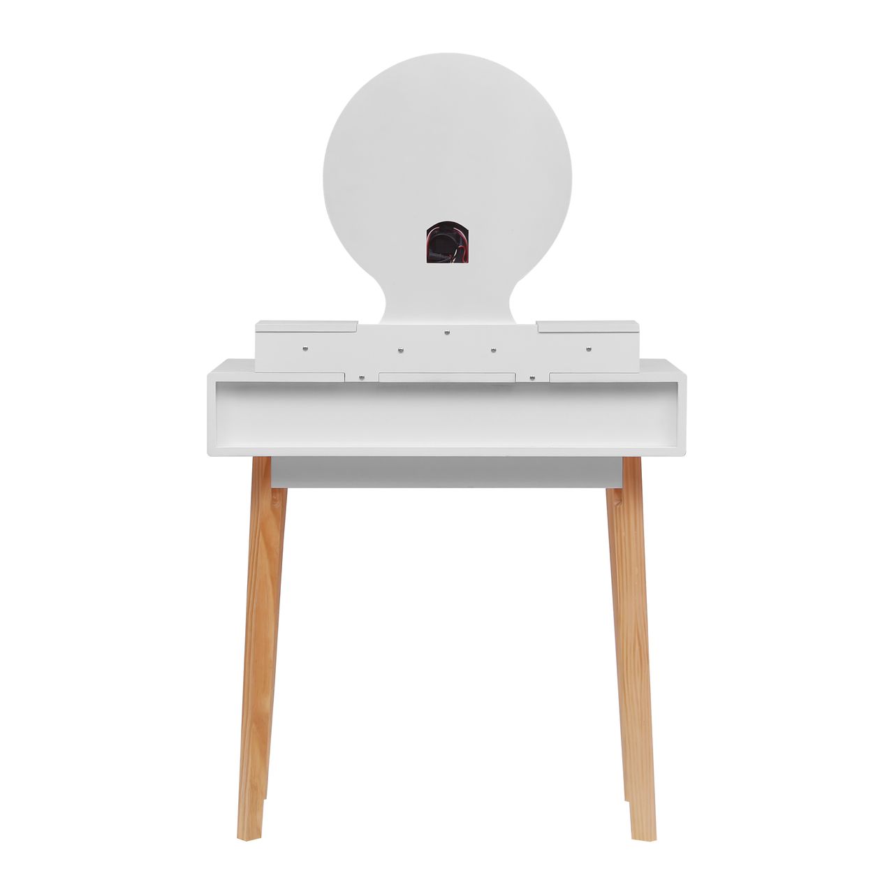 Happy Home Happy Home Schminktisch mit LED Spiegel, 4 Schubladen und Hocker HDT02-WEI weiß