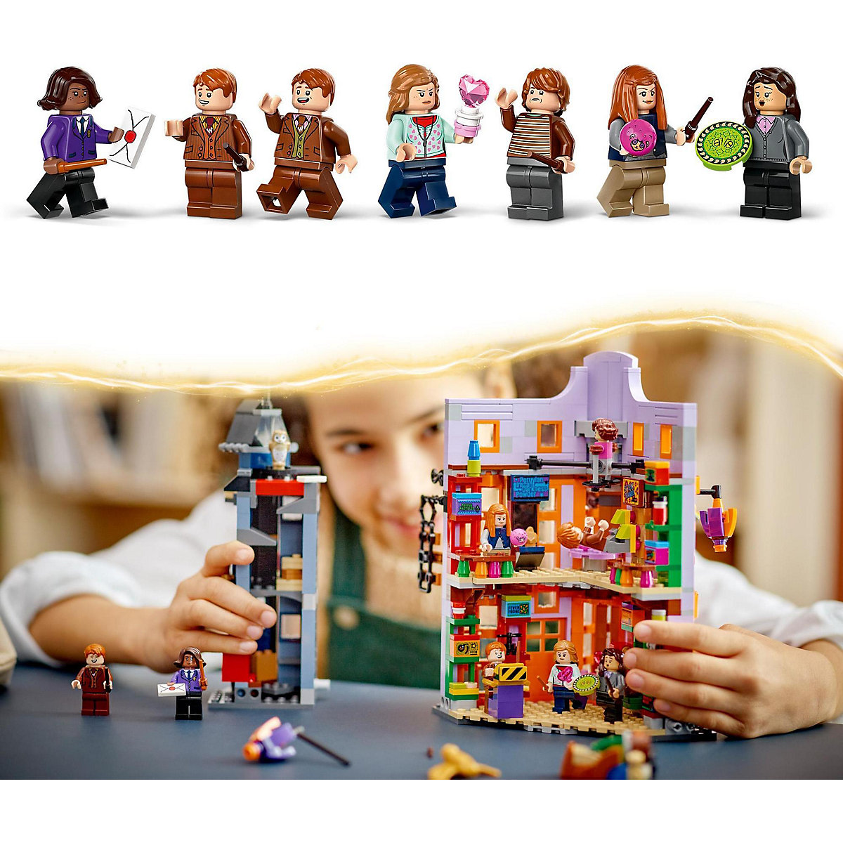 LEGO® Harry Potter 76422 Winkelgasse™: Weasleys Zauberhafte Zauberscherze