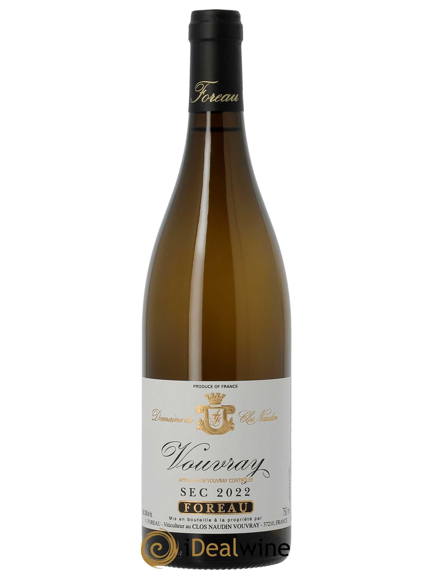 Vouvray Sec Clos Naudin - Philippe Foreau  2022 - Lot de 1 Bouteille