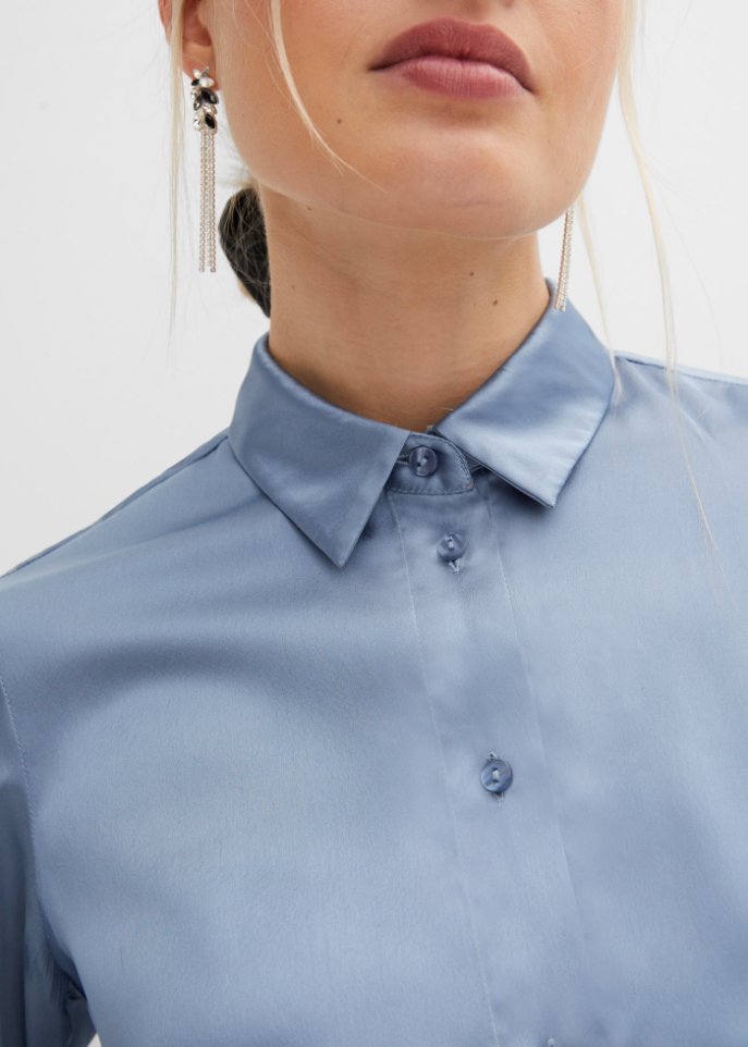 Satin-Bluse