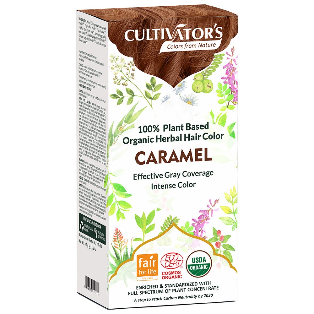 Cultivators Herbal Hair Color Caramel 100 g