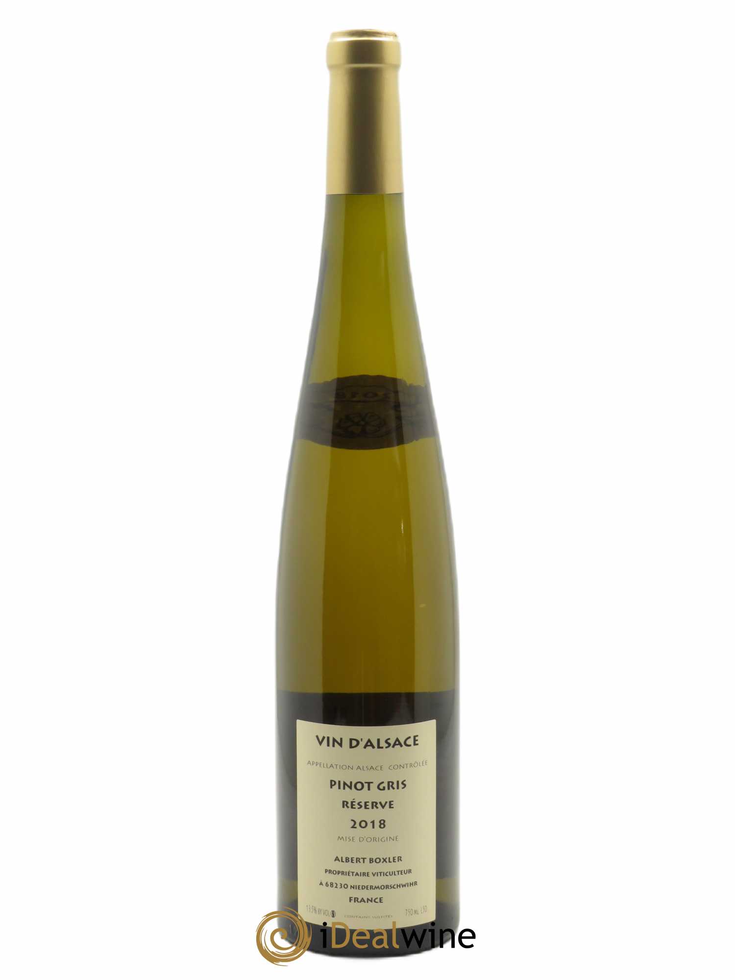 Pinot Gris Réserve Albert Boxler  2018 - Lot de 1 Bouteille