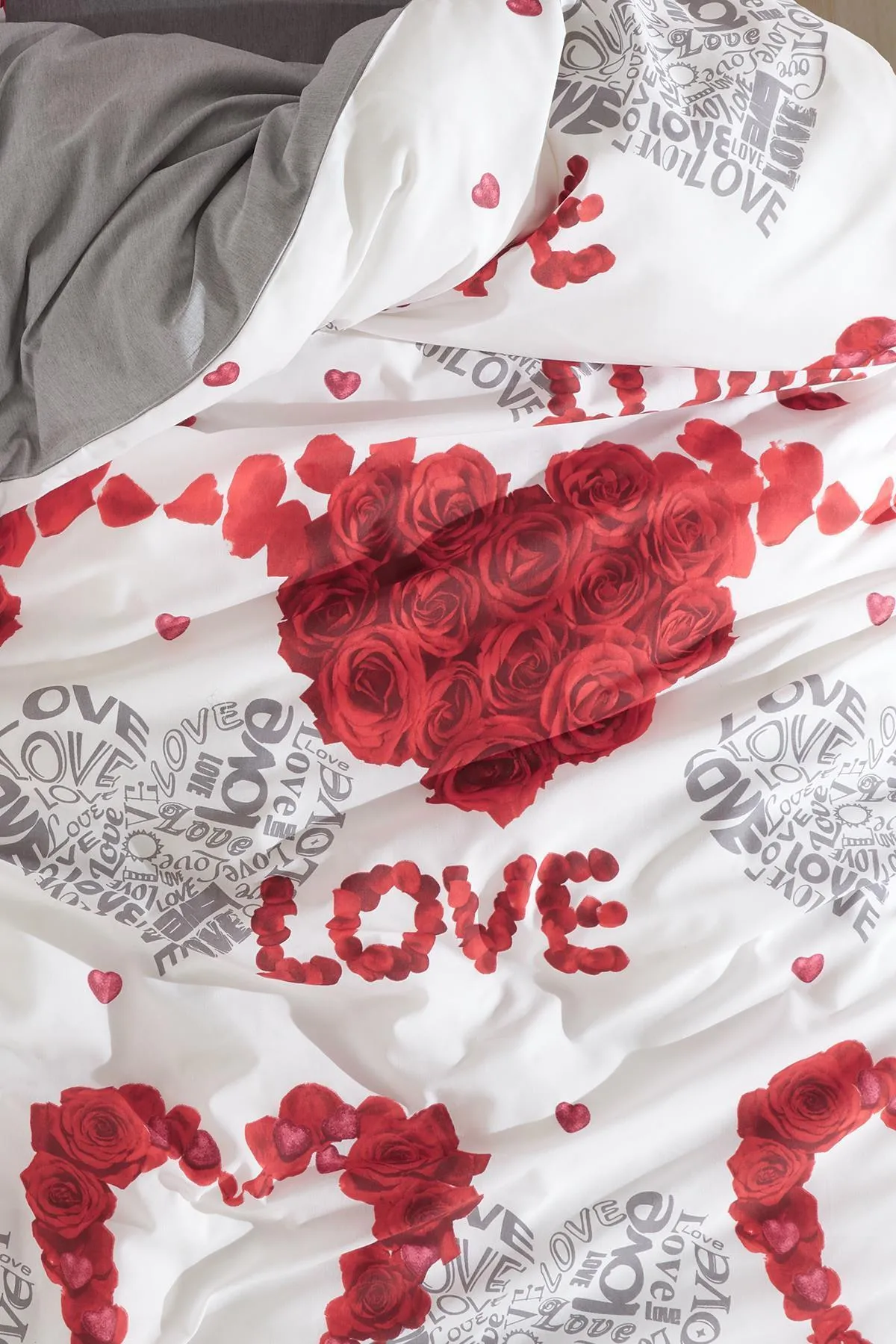 Zeynep Tekstil  Love-Einzelbettbezug-Set
