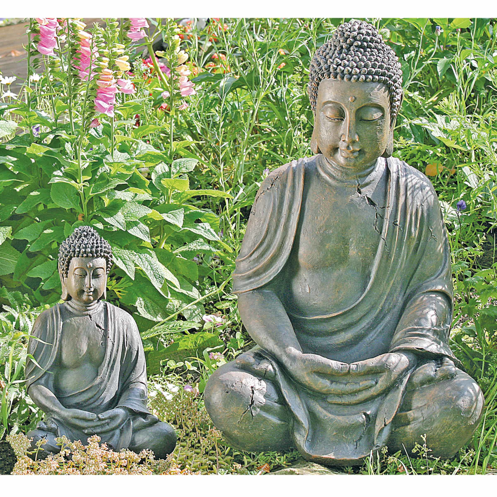 Deko-Figur Buddha braun