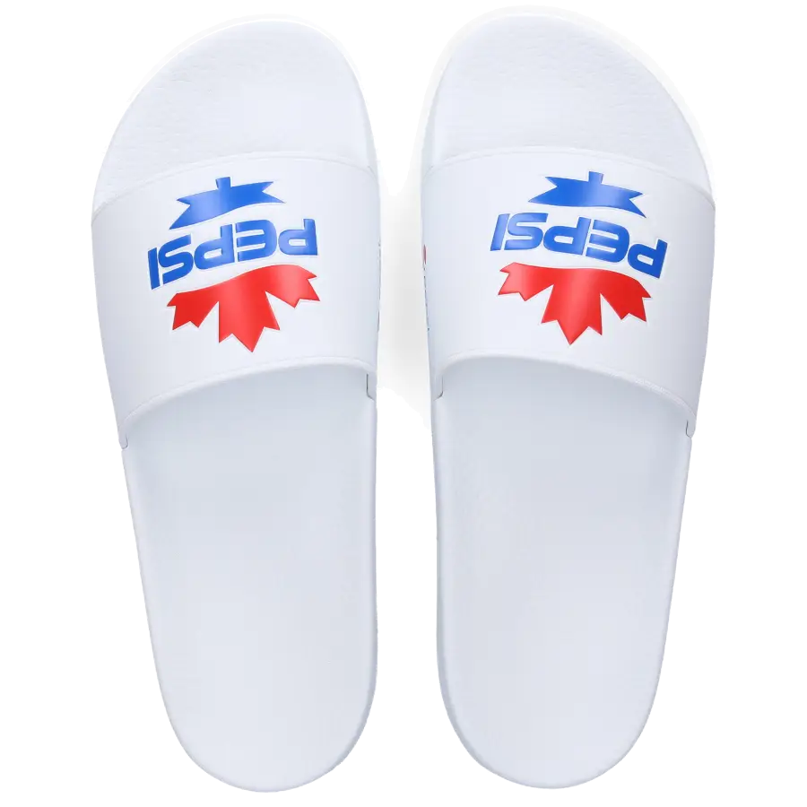 Dsquared2 - Badeschuhe PEPSI Gummi - weiß