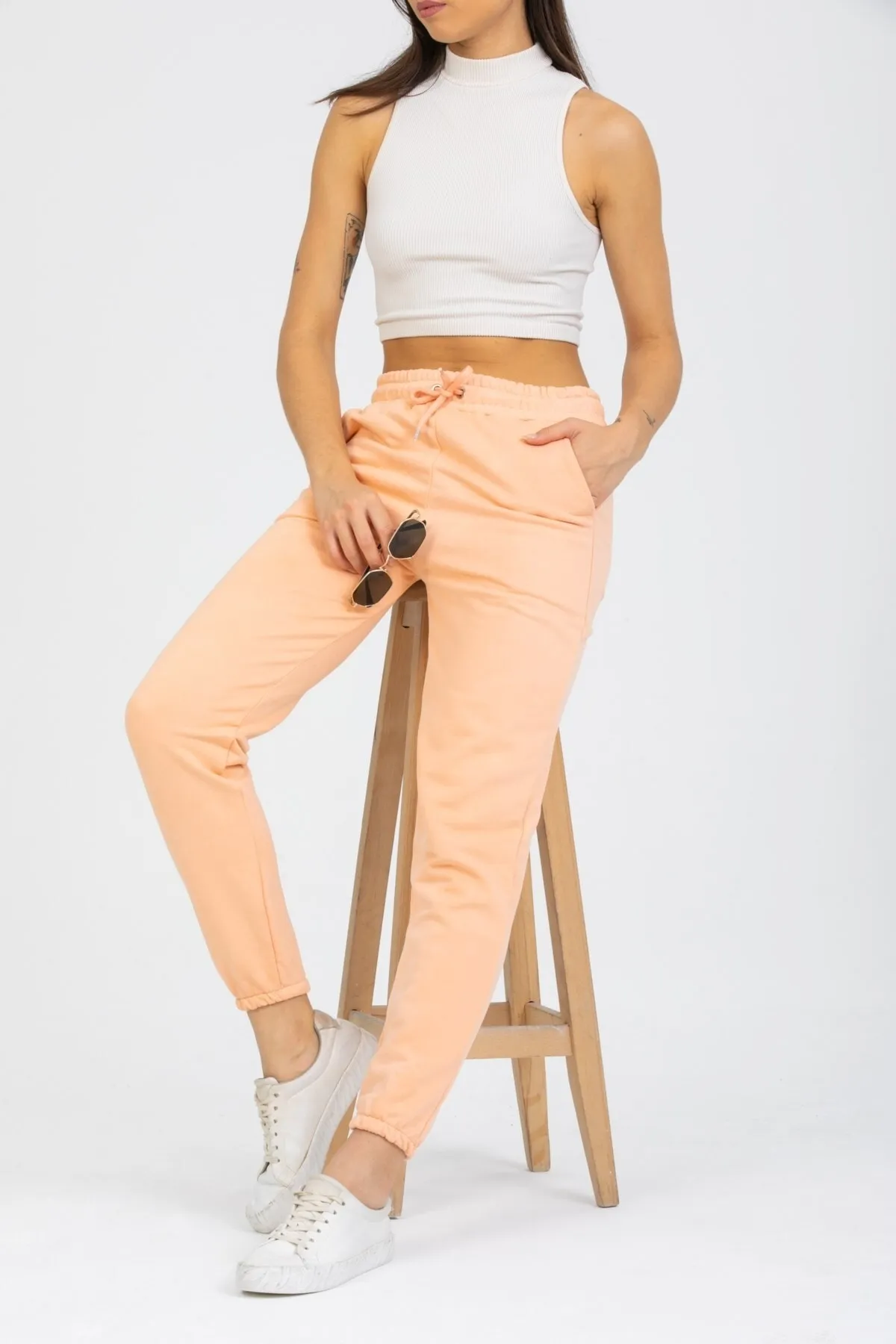 Deafox  Jogginghose - Rosa - Slim