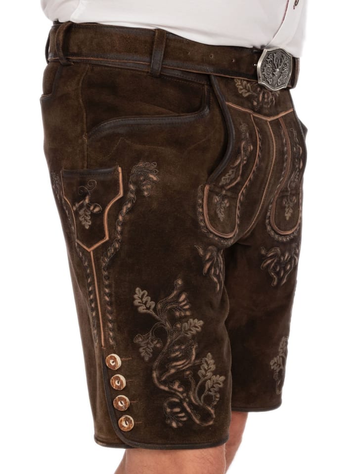 MADDOX Lederhose WALDKREUZ in braun günstig kaufen
