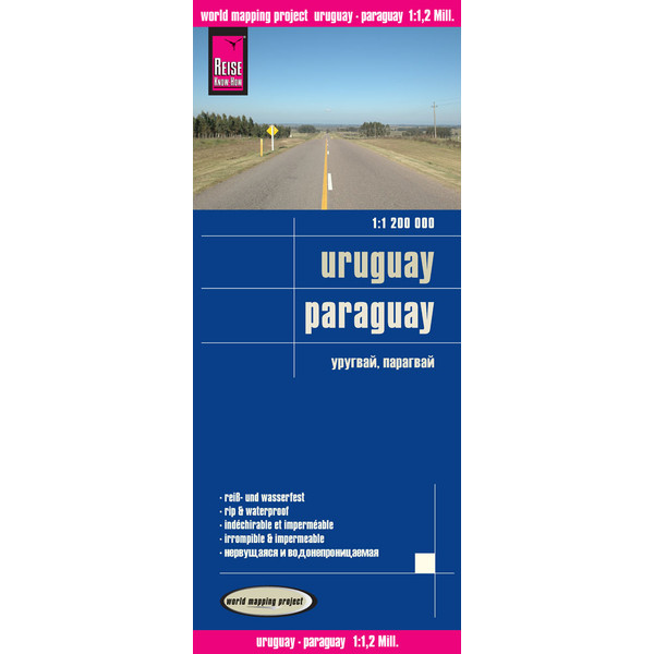 RKH WMP URUGUAY, PARAGUAY 1:1.200.000 - Straßenkarte