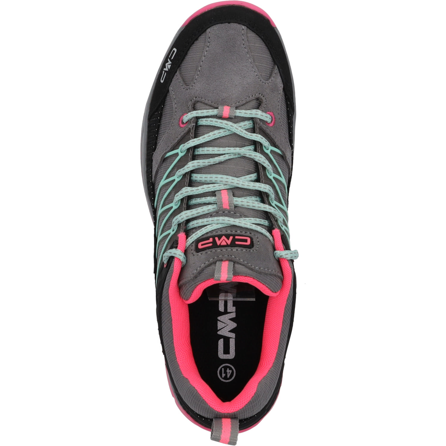 CMP Rigel Low 3Q54554 W, Trekkingschuhe, Kinder, cemento-pink fluo