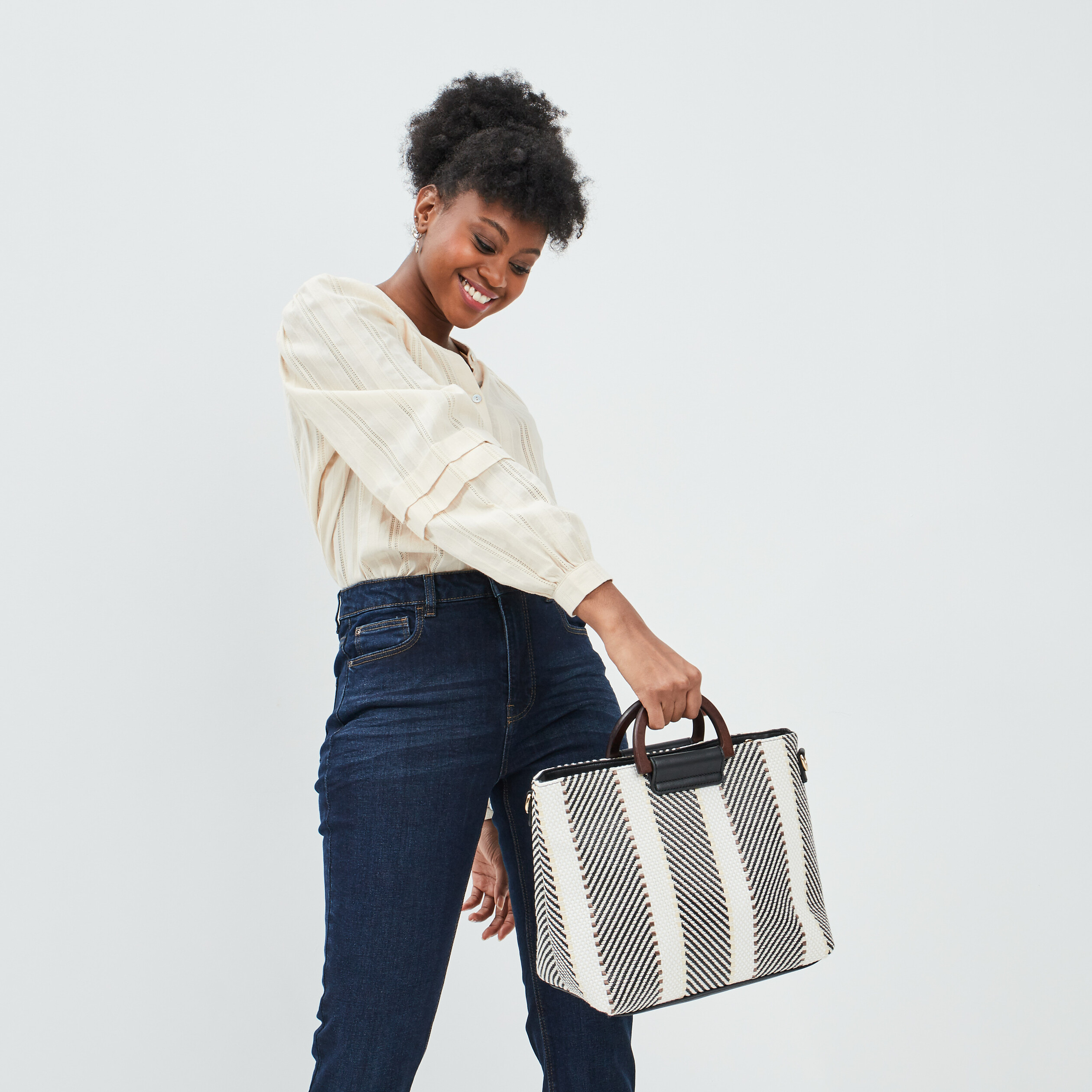 Sac en bandoulière multicolore femme | La Halle