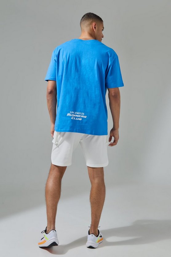 Active Oversize T-Shirt mit Runners Club Print