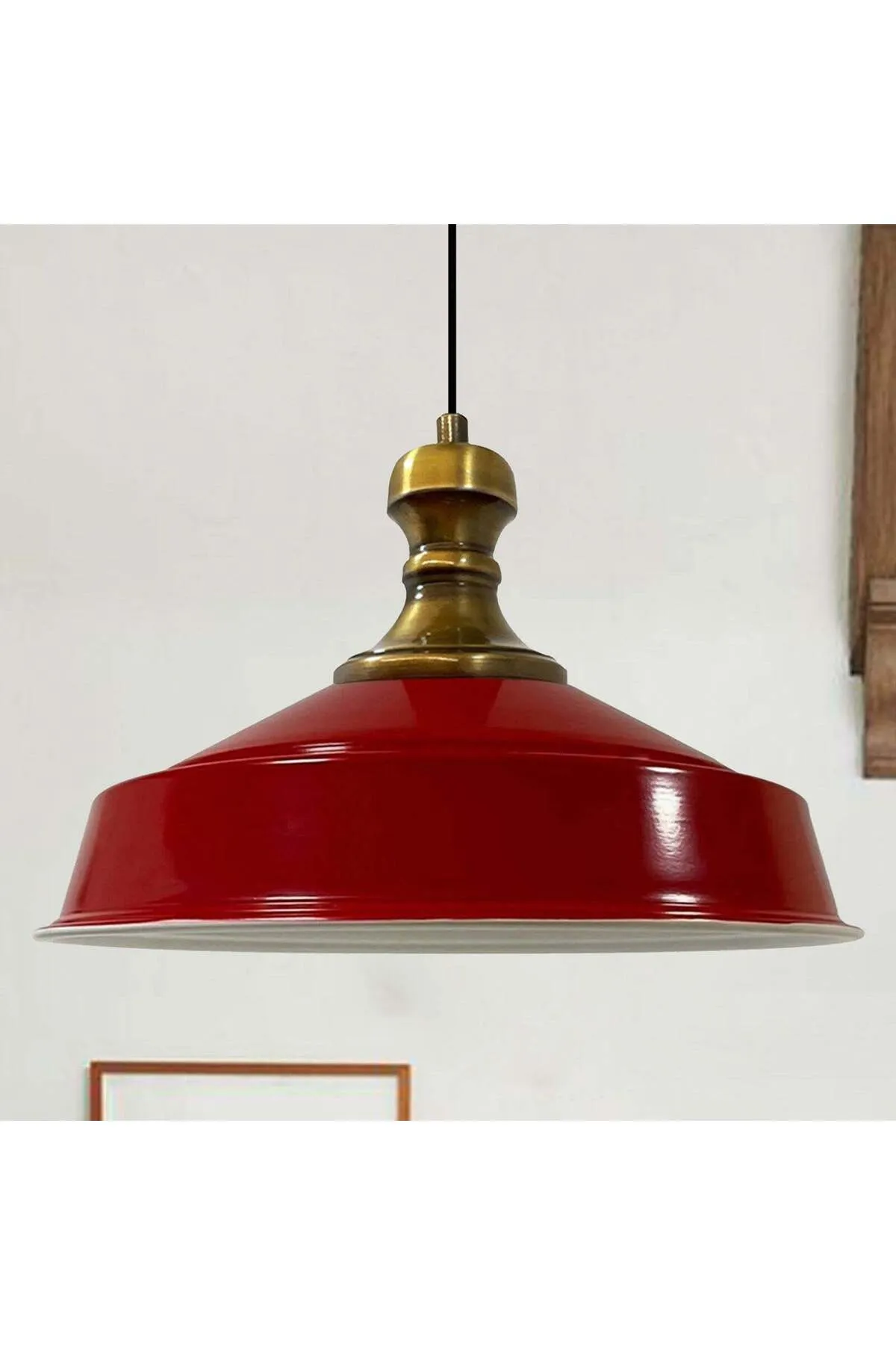 Bamyum  Pendelleuchte Asletl-Knob, Metall, 41 cm, Bordeaux Lampe