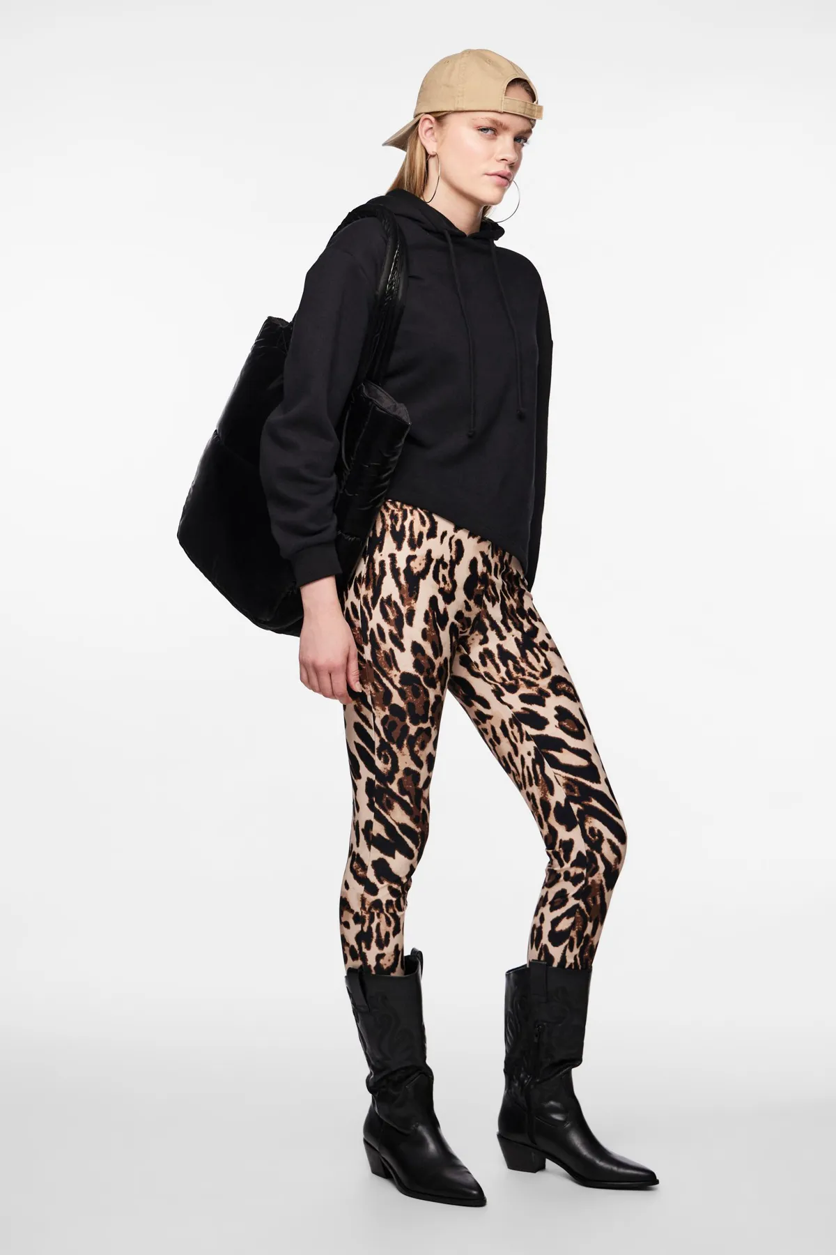 PIECES  Leggings - Mehrfarbig - Mittlerer Bund