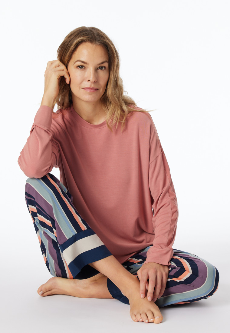 Hose lang Webware Streifen multicolor - Mix+Relax