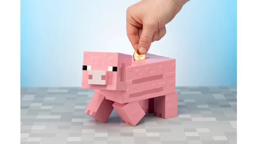 Minecraft Spardose Schwein