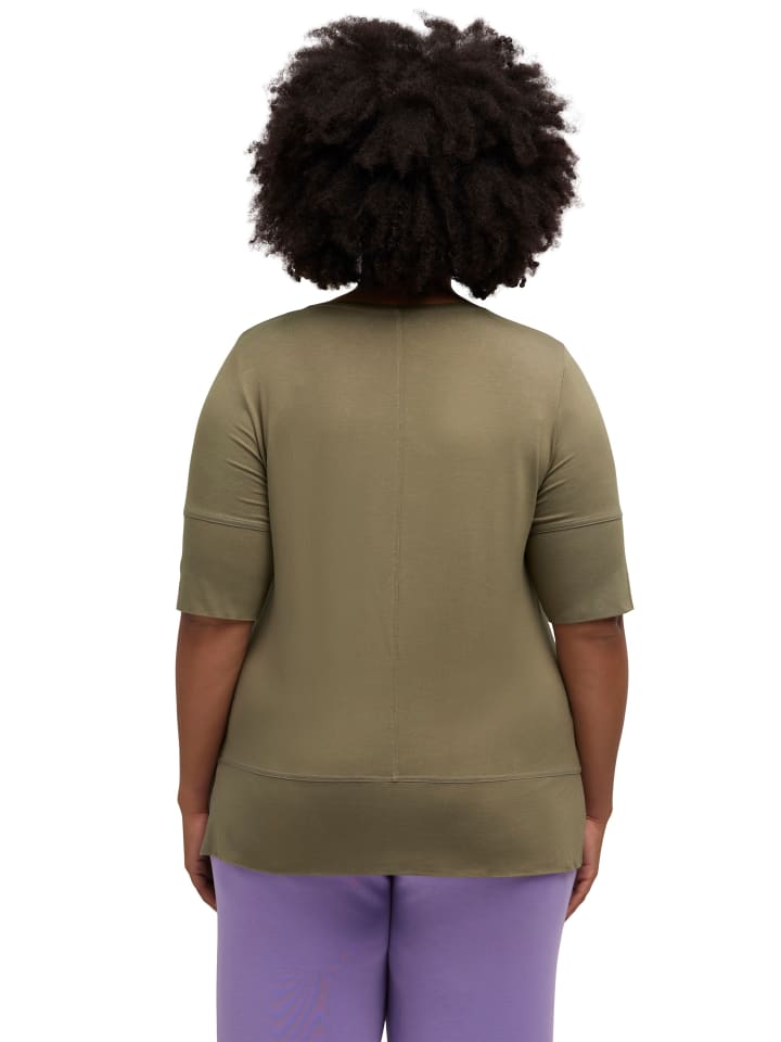 Ulla Popken Shirt in schilfgrün günstig kaufen 46-48