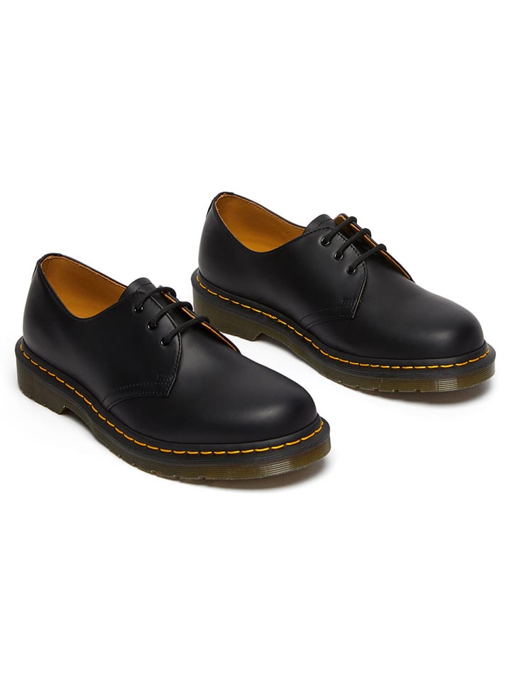 Dr. Martens Leder-Schnürschuhe in Schwarz günstig kaufen