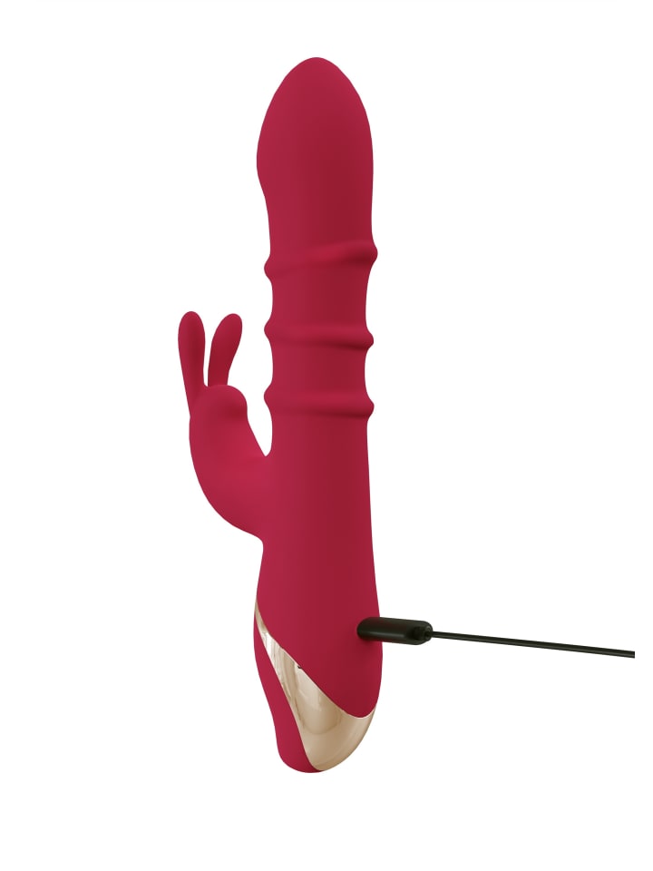 You2Toys Rabbitvibrator Rabbit Vibrator with 3 Moving Rings in rot günstig kaufen 23,5