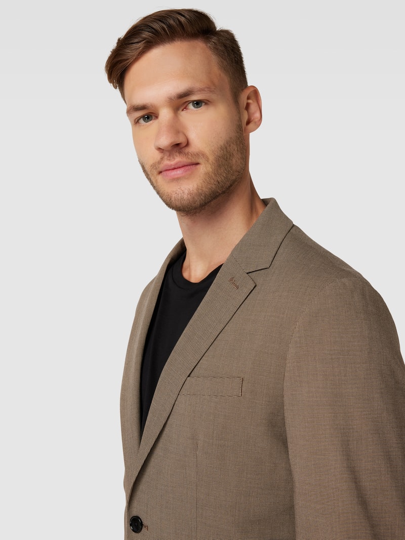 2-Knopf-Sakko mit Strukturmuster Modell 'paulo' in beige