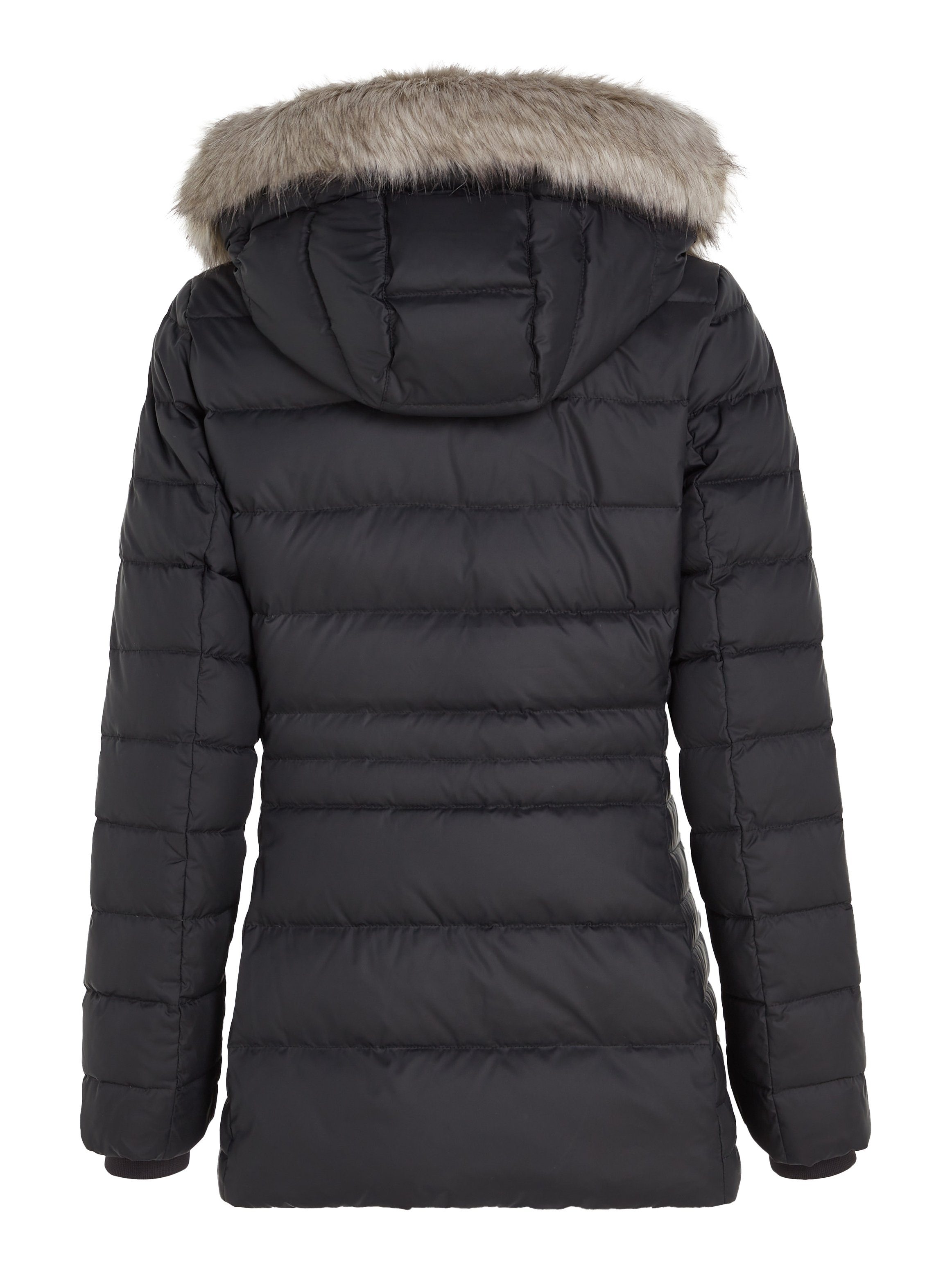 Tommy Hilfiger Daunenjacke TYRA DOWN JACKET WITH FUR mit Kunstpelz-Besatz an Kapuze
