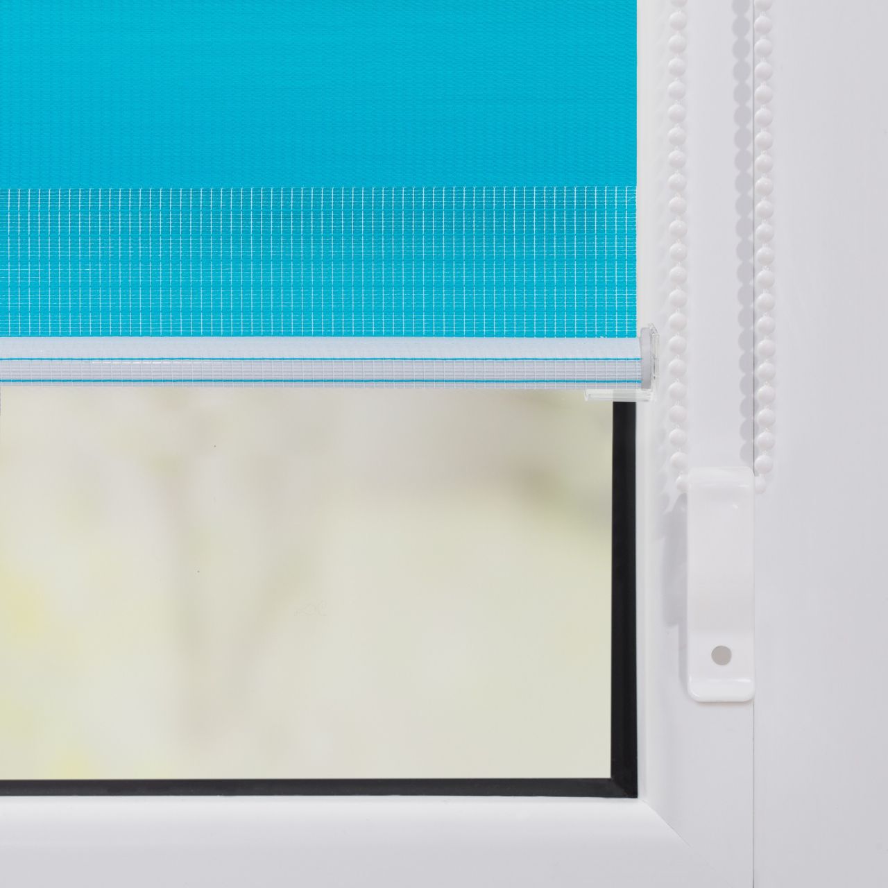 Lichtblick Duo-Rollo Klemmfix, ohne Bohren - Blau, 110 cm x 150 cm (B x L)