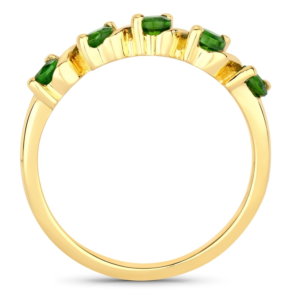 Rafaela Donata Bague Argent sterling Diopside de chrome en Or jaune Bague