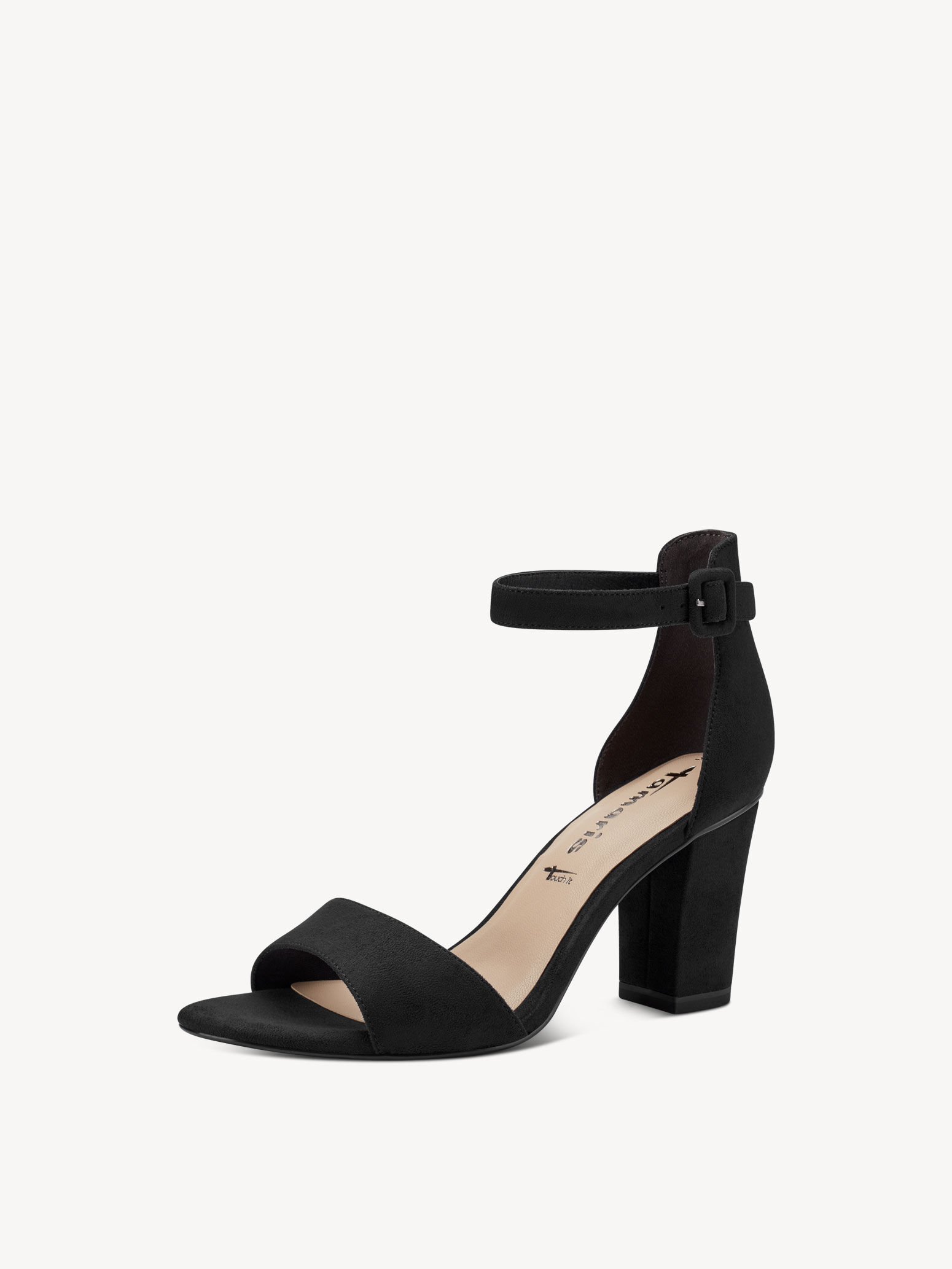 Sandale à talon - noir