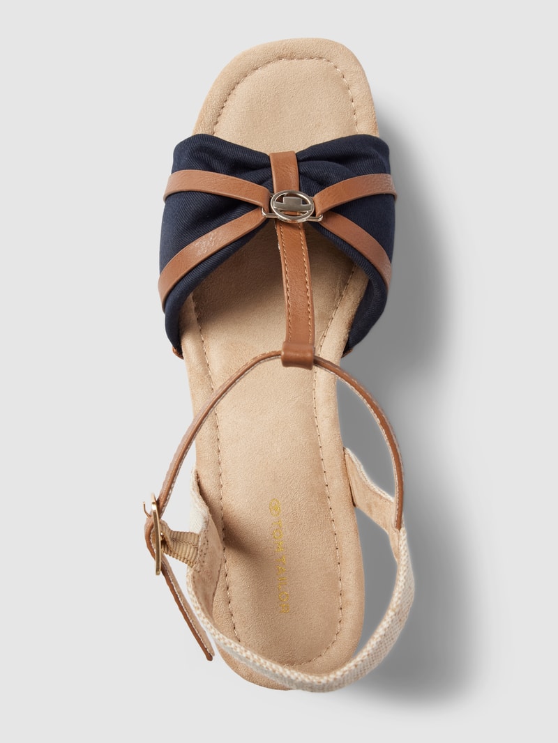 Sandaletten mit Label-detail Modell 'Clog' in marineblau