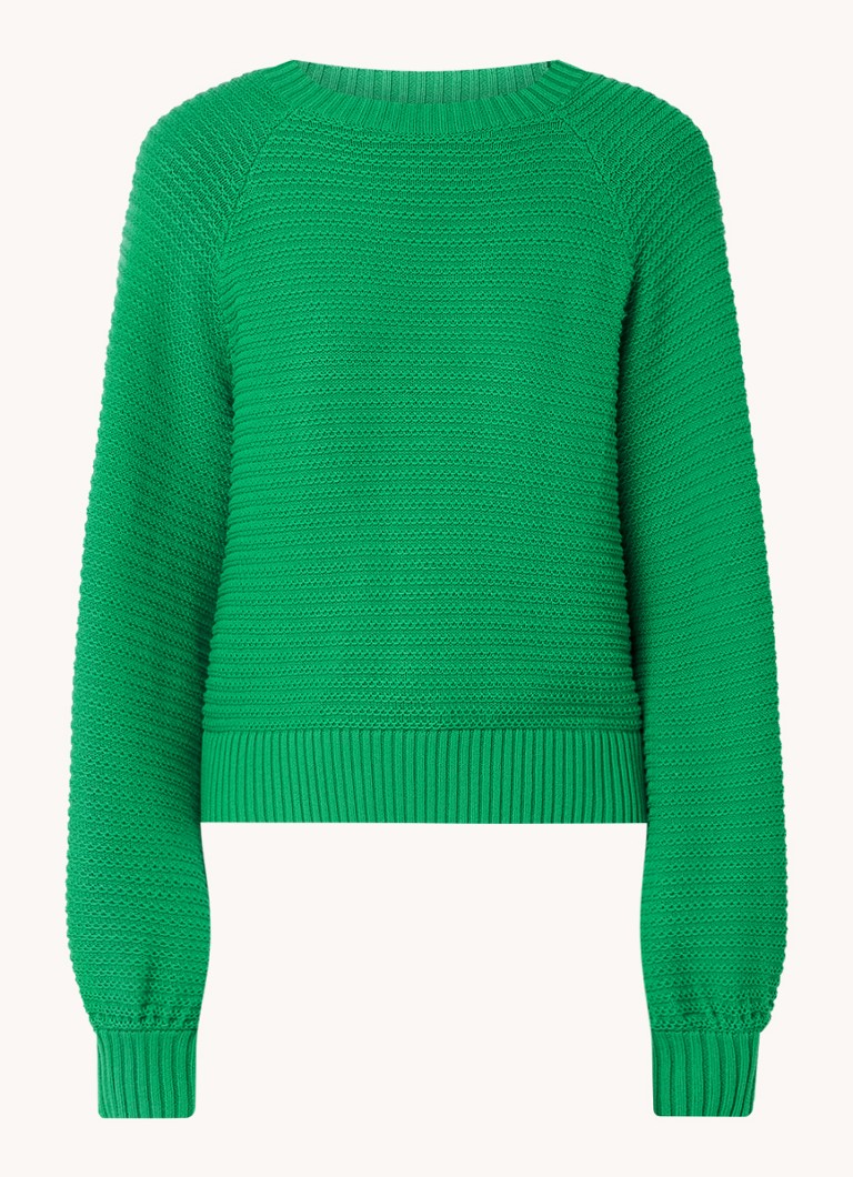 French Connection Lily Ribbed Balloon Sleeve Sweater