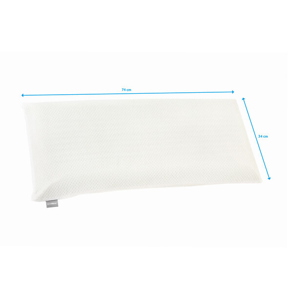 Schlafkissen Visko, 34 x 74 cm, mittel-fest