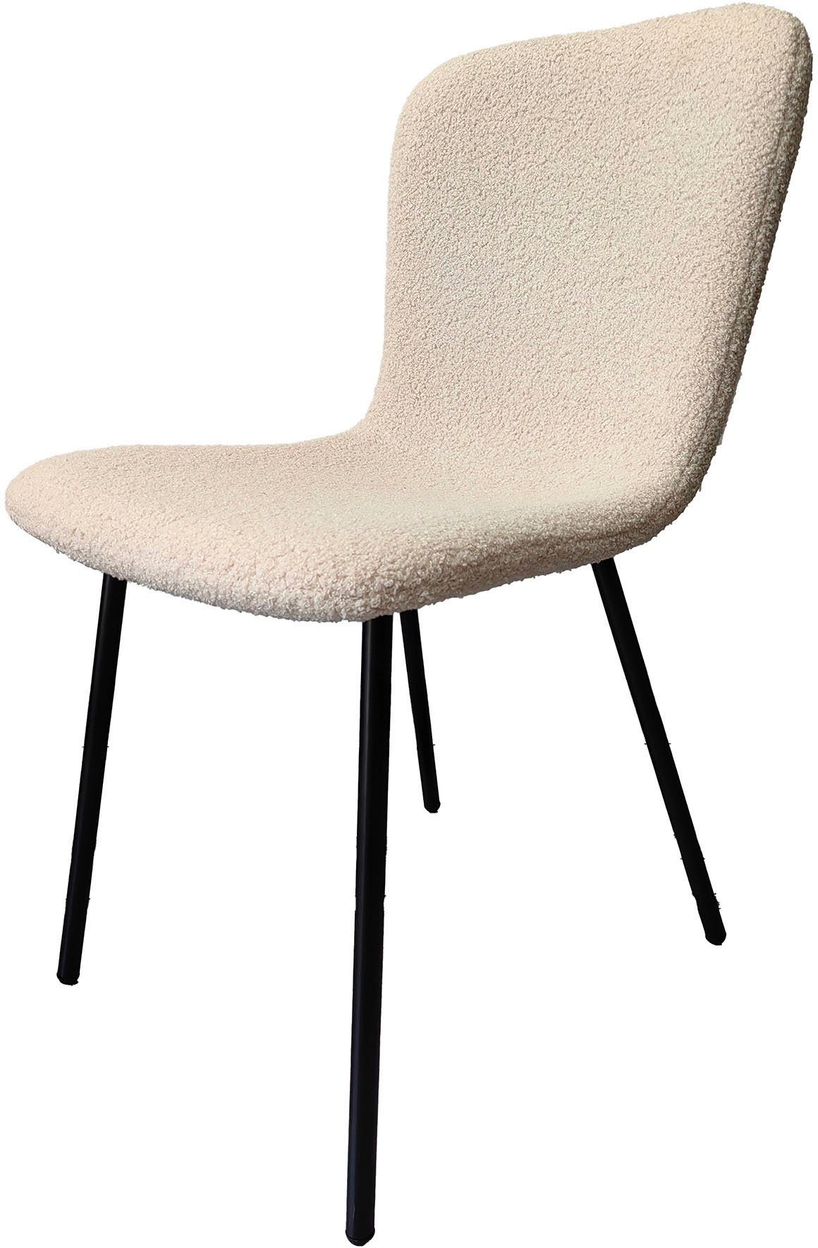 SalesFever 4-Fußstuhl (Set, 4 St), ergonomisch geformte Sitzfläche und Rückenlehne