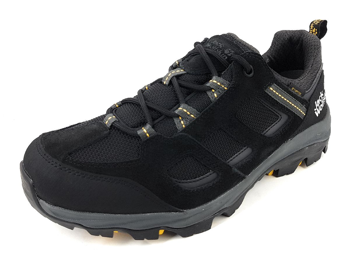 Jack Wolfskin Vojo 3 Texapore Low M 4042441-6055 Schwarz black/burly yellow Xt