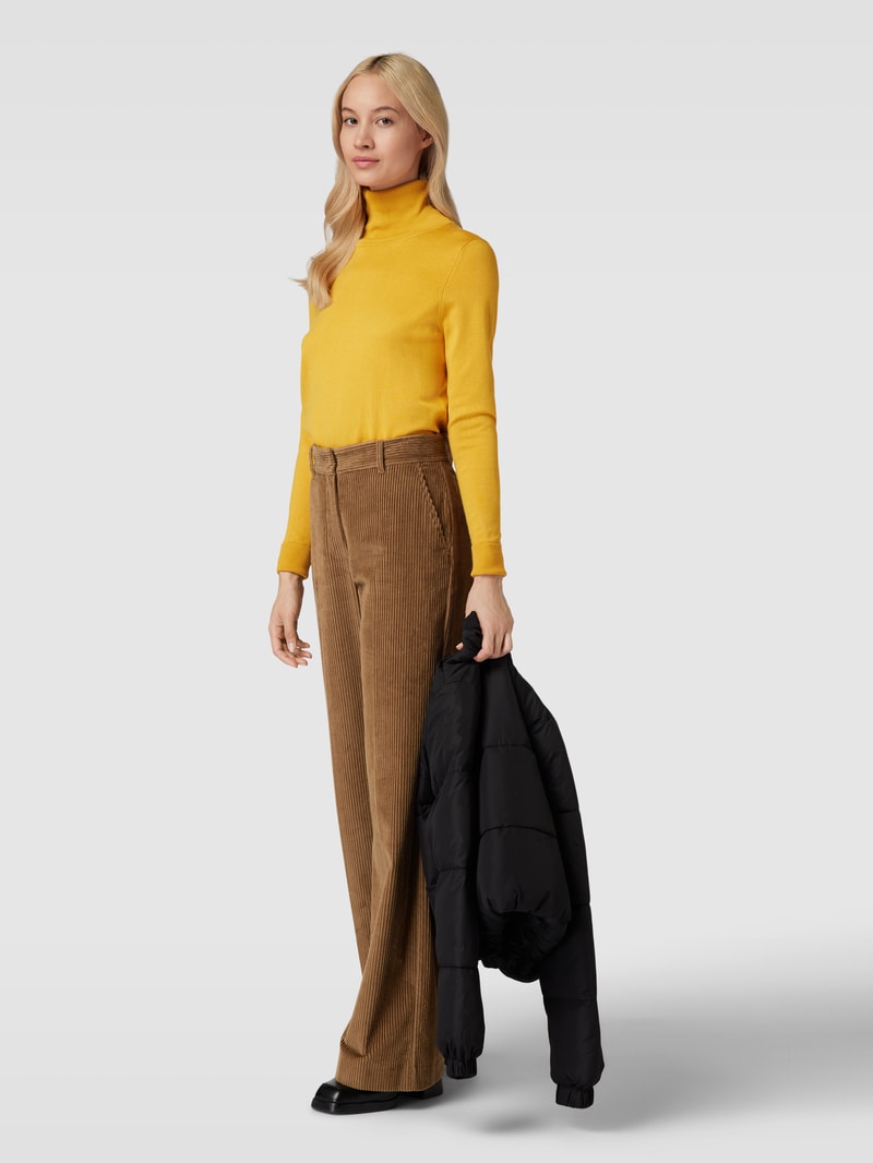 Longsleeve mit Rollkragen in messing