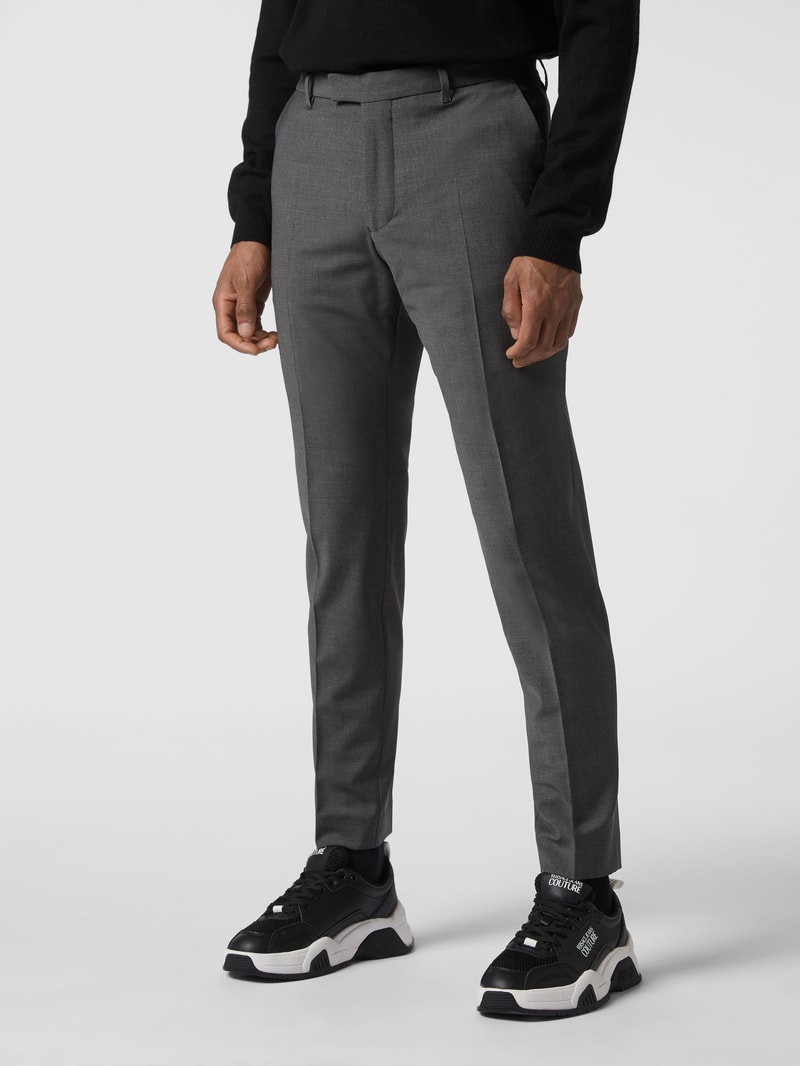 Slim Fit Anzughose mit Stretch-Anteil Modell 'Piet' - 'Drynamic' in mittelgrau