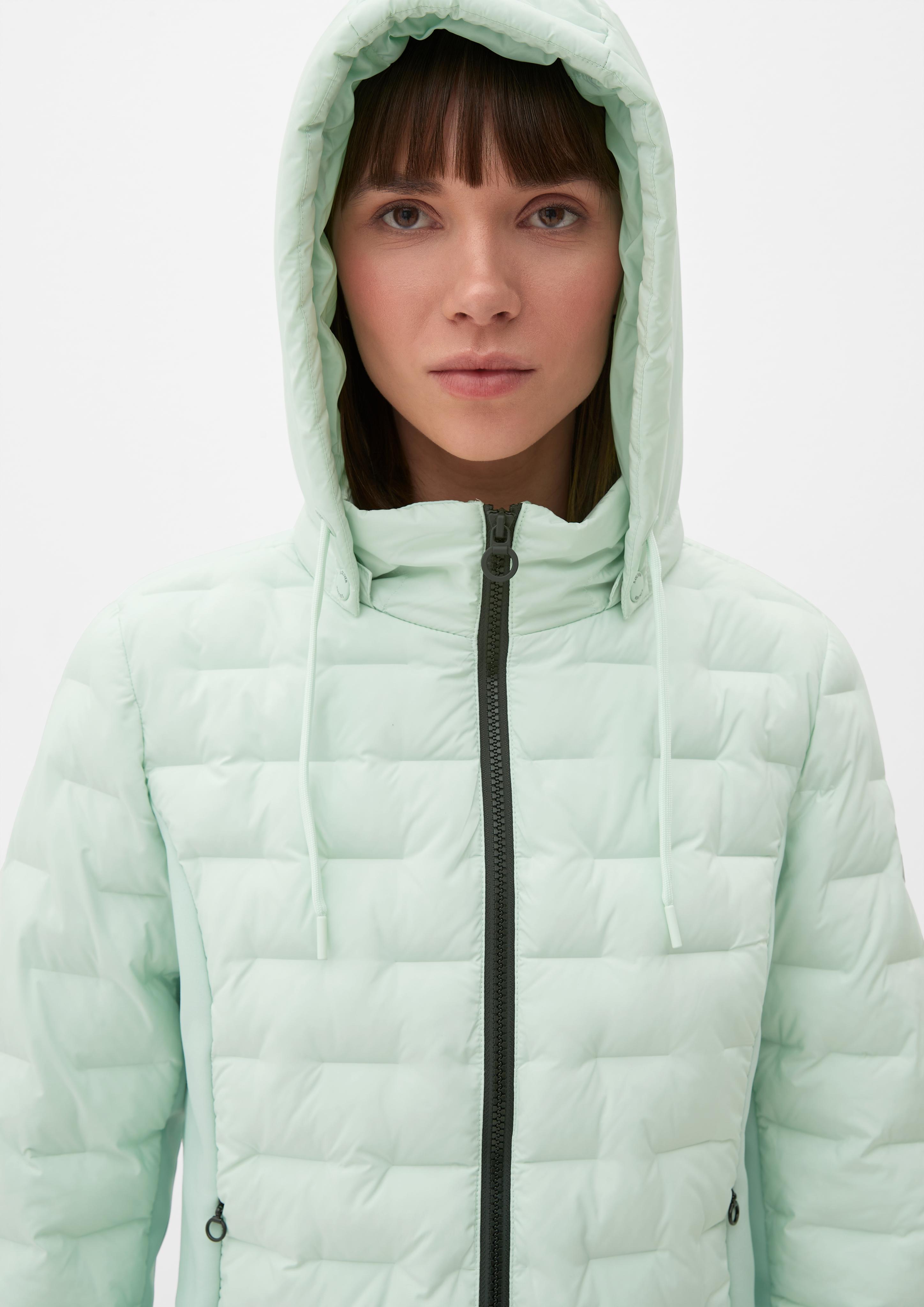 Wattierte Outdoor-Jacke im Fabricmix  2124392-6502