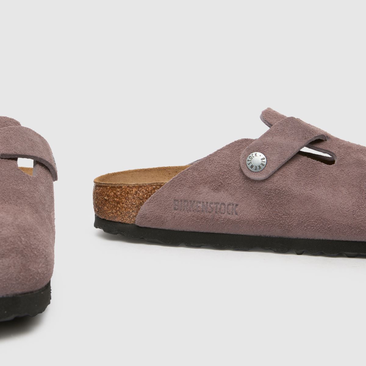 BIRKENSTOCK Boston keskeny szabású klumpa szandál lila színben