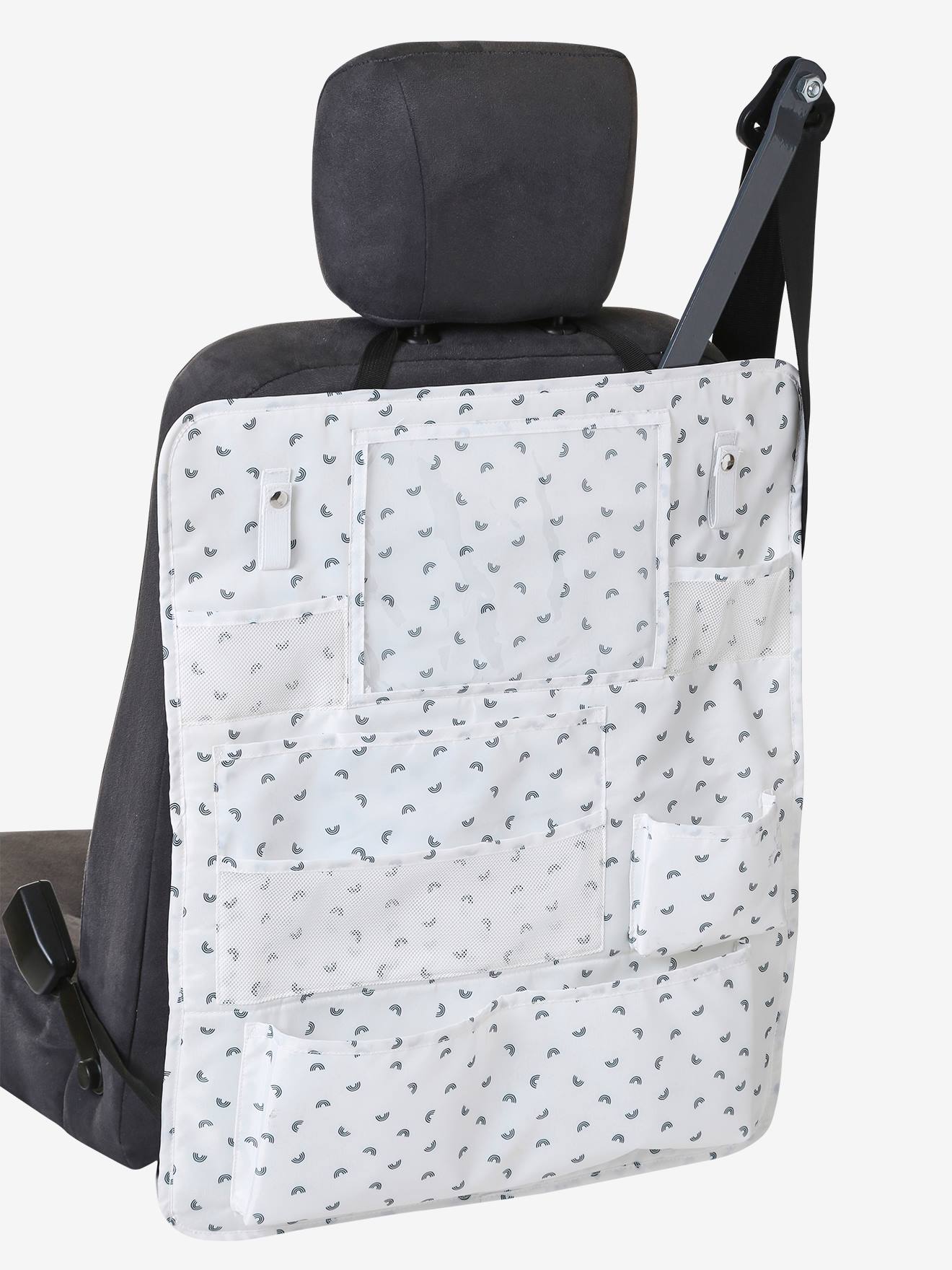 Vertbaudet Kinder Auto-Organizer FASHION ROLL - wollweiß regenbogen