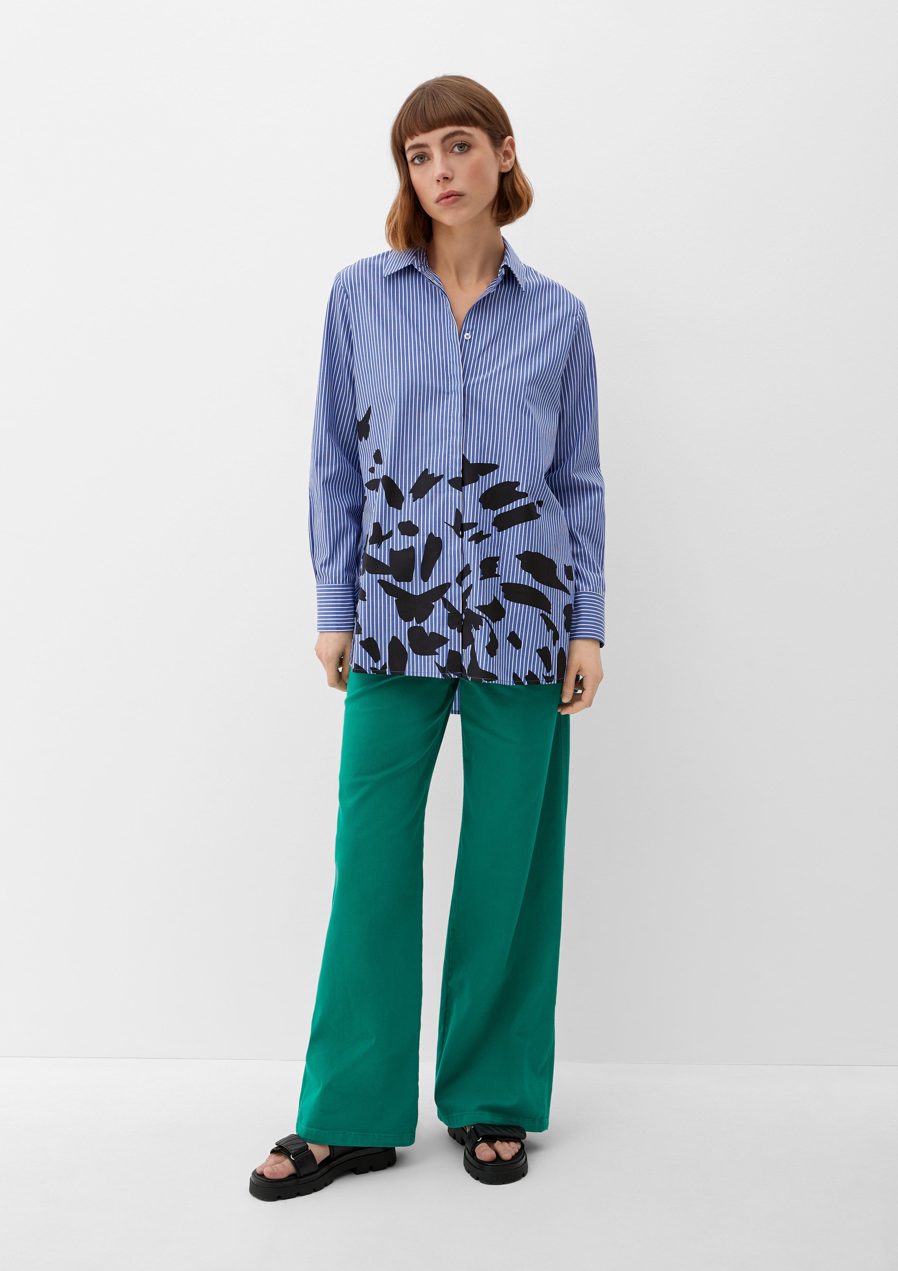 Longbluse mit Artwork  2128386-50F0