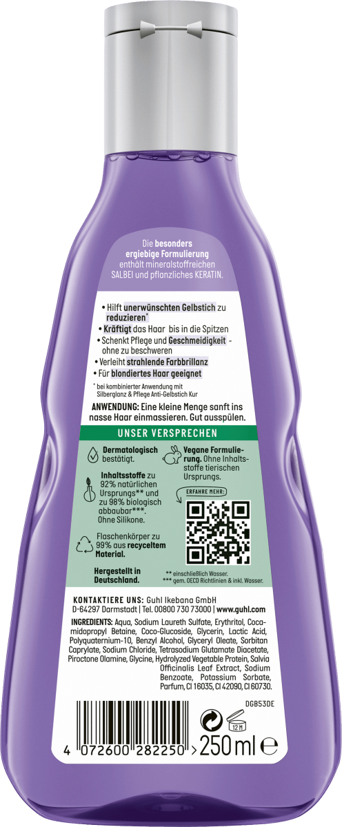 Shampoo Silberglanz & Pflege, 250 ml